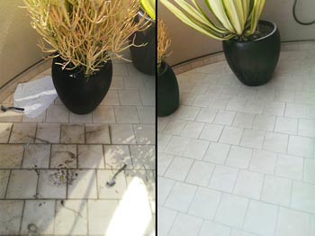 before and after tile restoration